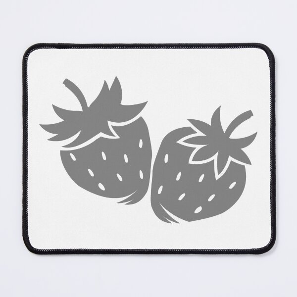 Item preview, Gray Strawberry Pair Fruit Design designed and sold by pattern-archive.