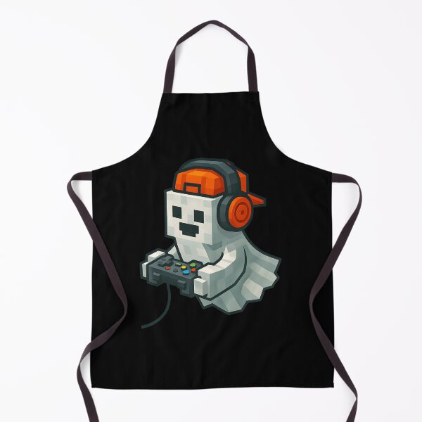 Item preview, Halloween Ghost Gamer Funny Pixel Video Gaming Boys Men Kids designed and sold by AmberWild.
