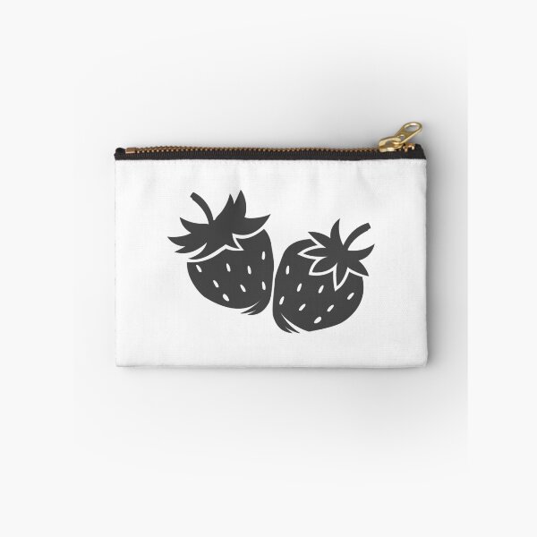 Item preview, Dark Gray Strawberry Pair Fruit Design designed and sold by pattern-archive.