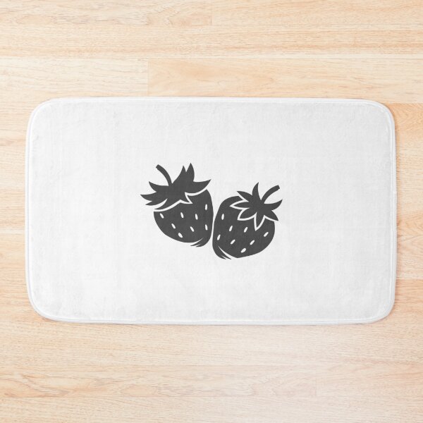 Item preview, Dark Gray Strawberry Pair Fruit Design designed and sold by pattern-archive.
