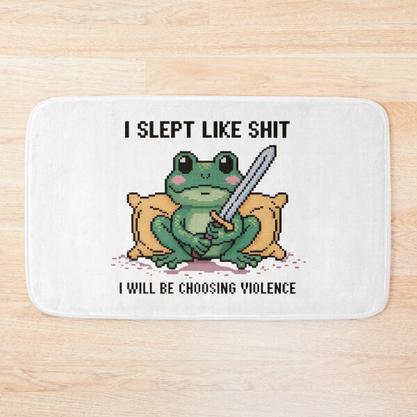 Item preview, Pixel Frog Choosing Violence, Funny Gamer Frog Meme designed and sold by Zizo-DR44.