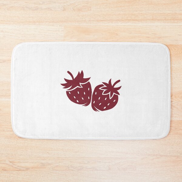 Item preview, Burgundy Strawberry Pair Fruit Design designed and sold by pattern-archive.