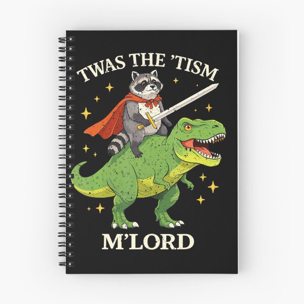 Item preview, Funny Raccoon Dinosaur Rider Tism Meme designed and sold by jerrimisty889.