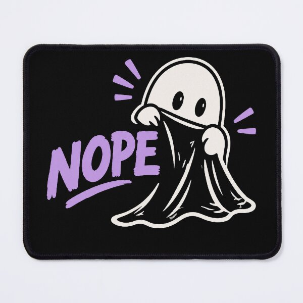 Item preview, Nope Ghost Cute Spooky Humor designed and sold by AzulAdams.