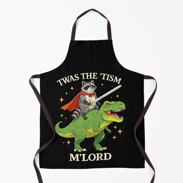 Item preview, Funny Raccoon Dinosaur Rider Tism Meme designed and sold by jerrimisty889.