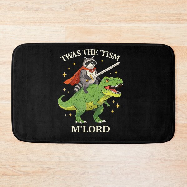 Item preview, Funny Raccoon Dinosaur Rider Tism Meme designed and sold by jerrimisty889.
