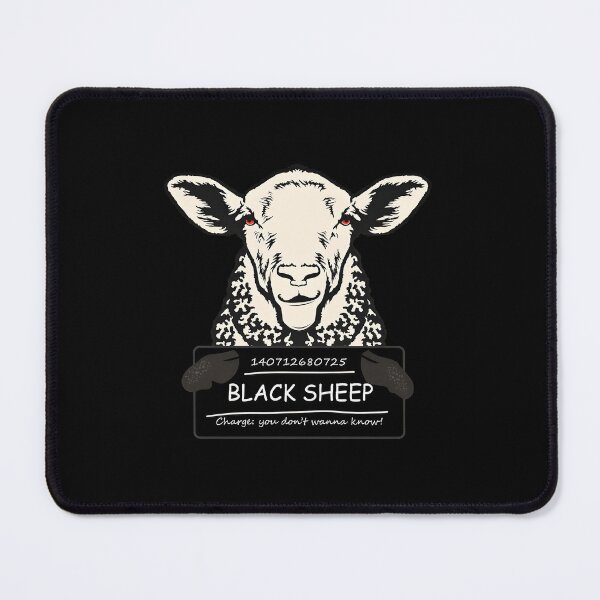 Item preview, Black Sheep Mugshot Humor designed and sold by helencacu.