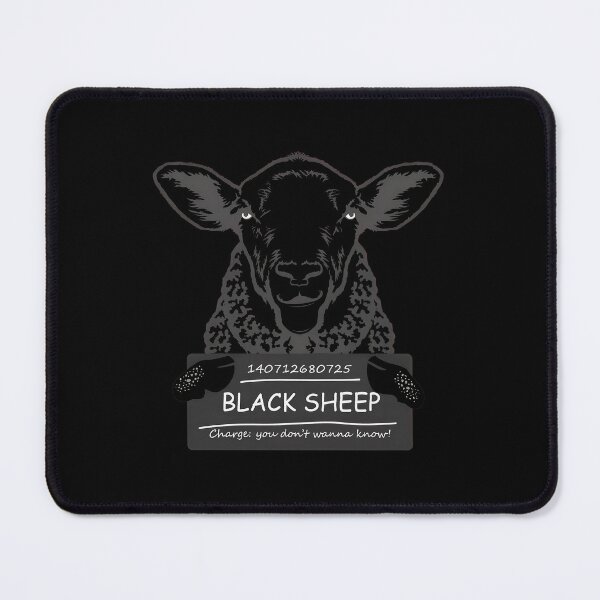 Item preview, Black Sheep Mugshot Humor designed and sold by wyrichbosle.