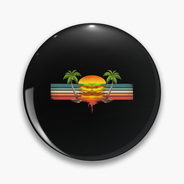 Item preview, Burger Sunset Palm Trees Retro Beach Vacation Design designed and sold by lasopent.