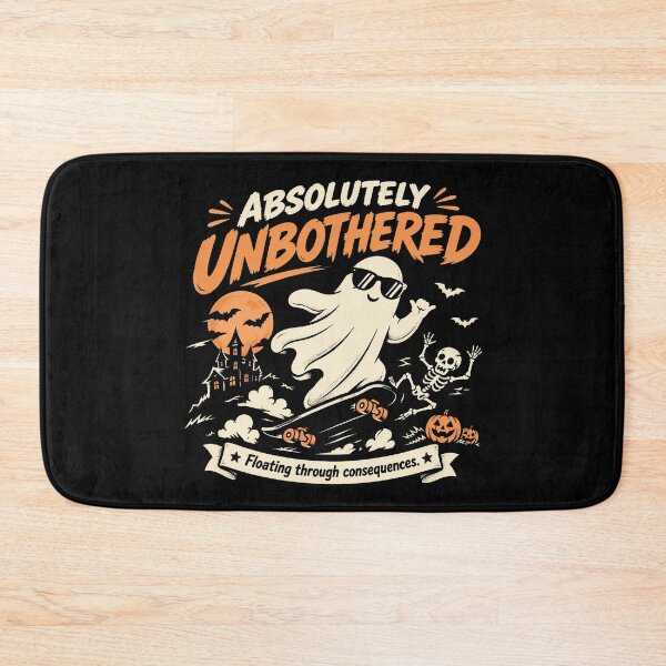 Item preview, Absolutely Unbothered Ghost Funny Minimal Dark Humor designed and sold by AzulAdams.