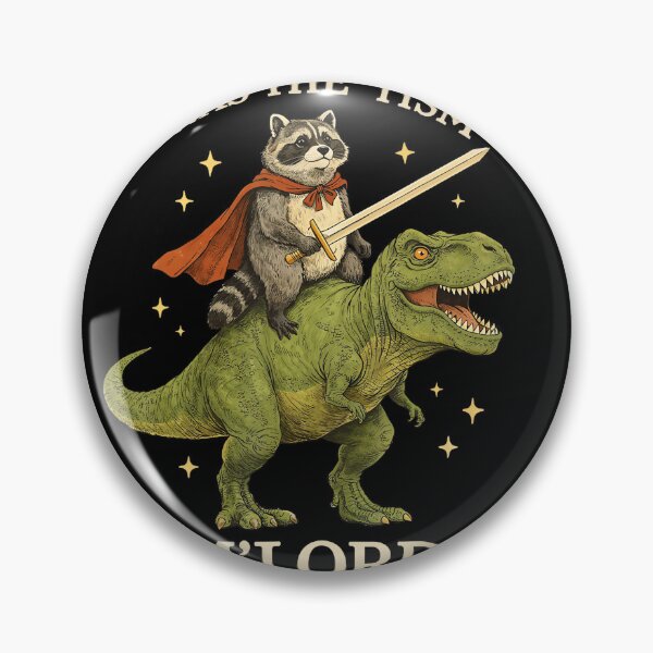Item preview, Funny Raccoon Dinosaur Rider Tism Meme designed and sold by jerrimisty889.