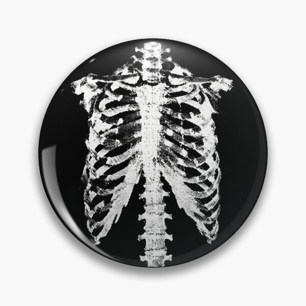 Item preview, White Vintage Anatomical Rib Cage Sketch Design designed and sold by ArtofDari.