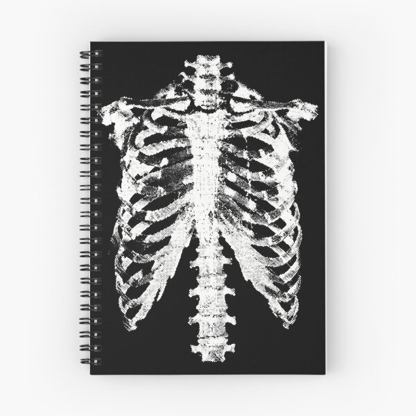 Item preview, White Vintage Anatomical Rib Cage Sketch Design designed and sold by ArtofDari.