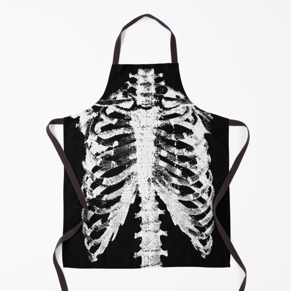 Item preview, White Vintage Anatomical Rib Cage Sketch Design designed and sold by ArtofDari.