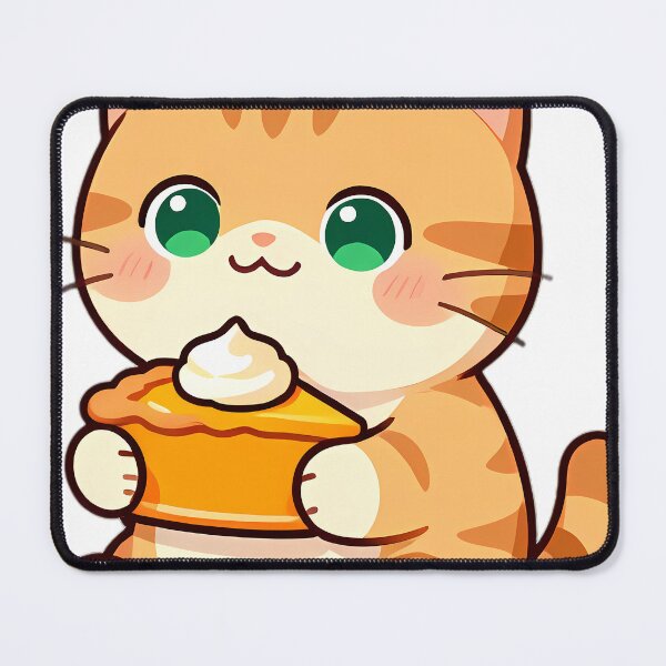 Item preview, Cute Kitten with Pumpkin Pie Slice Thanksgiving Feast designed and sold by pumsquare.