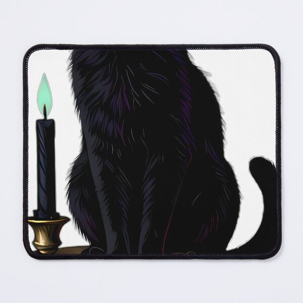 Item preview, Gothic Spectral Black Cat Chamberstick designed and sold by IllumeInk.