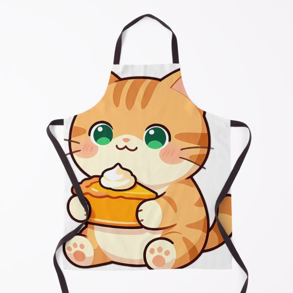Item preview, Cute Kitten with Pumpkin Pie Slice Thanksgiving Feast designed and sold by pumsquare.