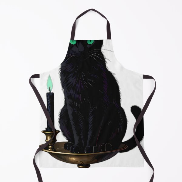 Item preview, Gothic Spectral Black Cat Chamberstick designed and sold by IllumeInk.