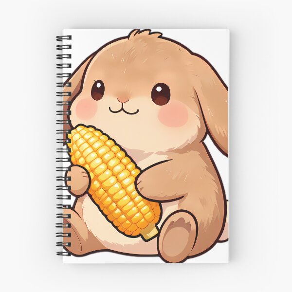 Item preview, Cute Lop Bunny with Roasted Corn Cob Thanksgiving Harvest designed and sold by pumsquare.