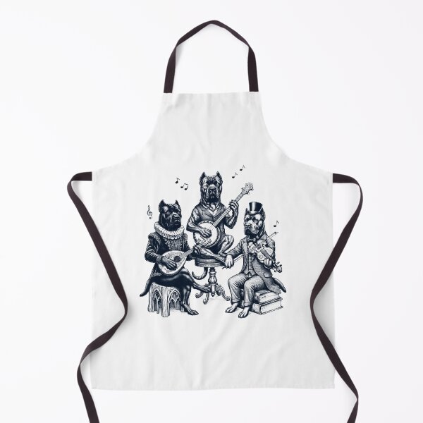 Item preview, Amante de los perros Cane Corso con instrumentos musicales vintage designed and sold by dian-rody-crest.