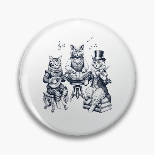 Item preview, Vintage Cat Music Instrument Animal Lover designed and sold by dian-rody-crest.