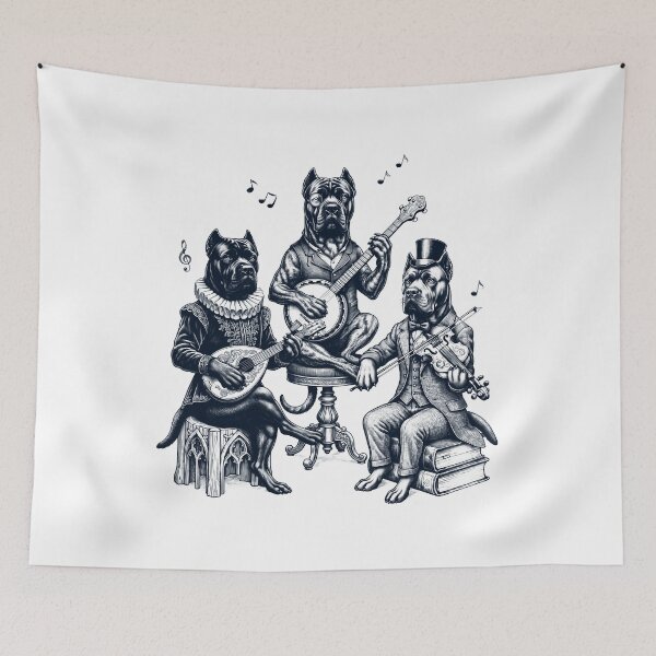 Item preview, Vintage Cane Corso Music Instrument Dog Lover designed and sold by dian-rody-crest.