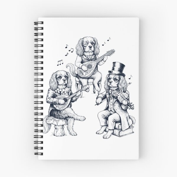 Item preview, Vintage Cavalier King Charles Spaniel Music Instrument Dog Lover designed and sold by dian-rody-crest.