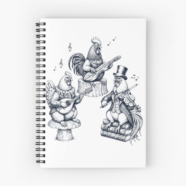Item preview, Vintage Chicken Music Instrument Animal Lover designed and sold by dian-rody-crest.