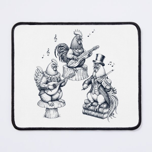 Item preview, Vintage Chicken Music Instrument Animal Lover designed and sold by dian-rody-crest.
