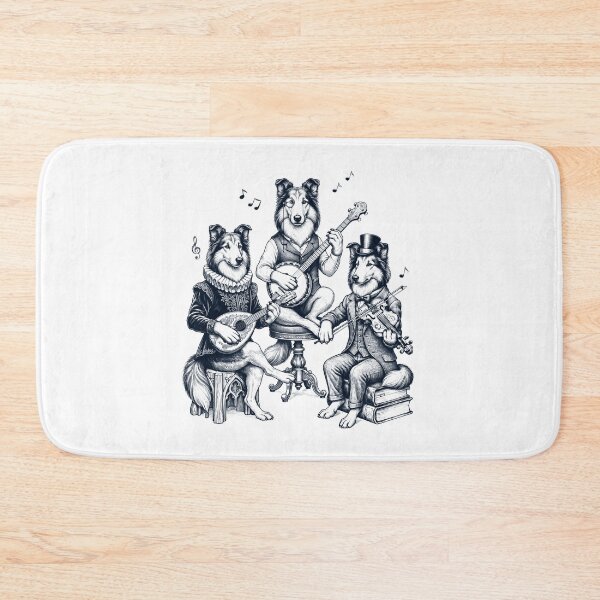 Item preview, Vintage Collie Music Instrument Dog Lover designed and sold by dian-rody-crest.