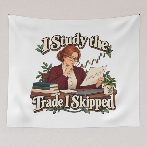 Item preview, I Study the Trade I Skipped Anime Trading Art designed and sold by Bikivuno.