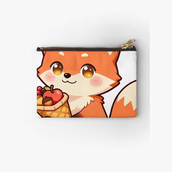 Item preview, Cute Red Fox Kit with Harvest Cornucopia Thanksgiving designed and sold by pumsquare.