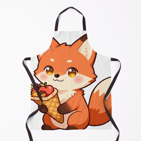 Item preview, Cute Red Fox Kit with Harvest Cornucopia Thanksgiving designed and sold by pumsquare.