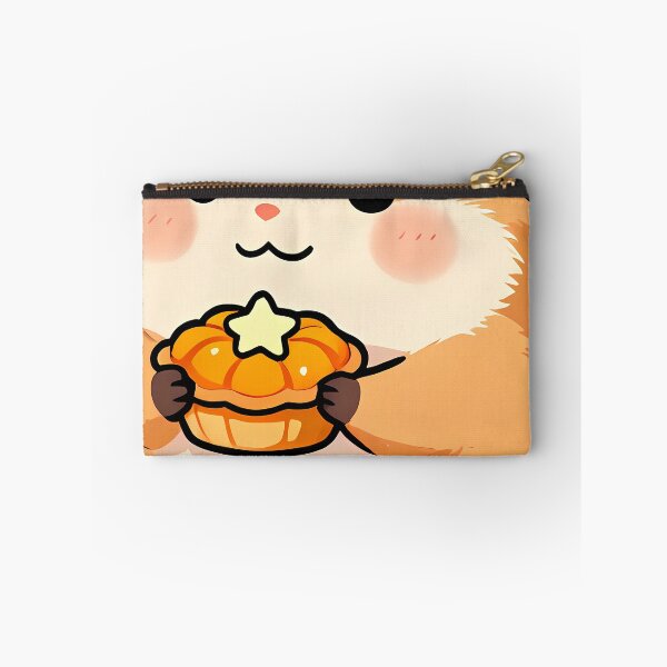Item preview, Cute Hamster with Mini Pumpkin Tart Thanksgiving Feast designed and sold by pumsquare.