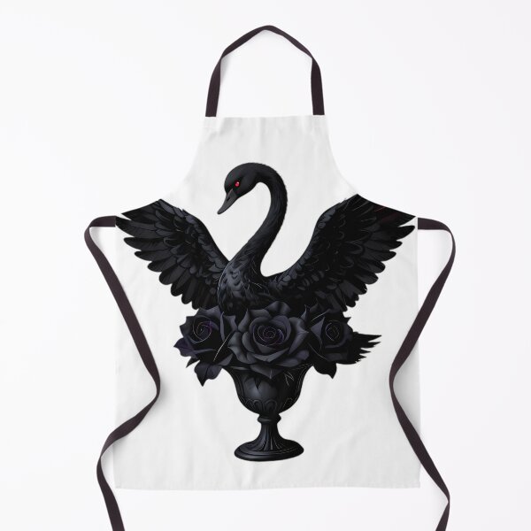 Item preview, Gothic Phantom Black Swan Velvet Rose Chalice designed and sold by IllumeInk.