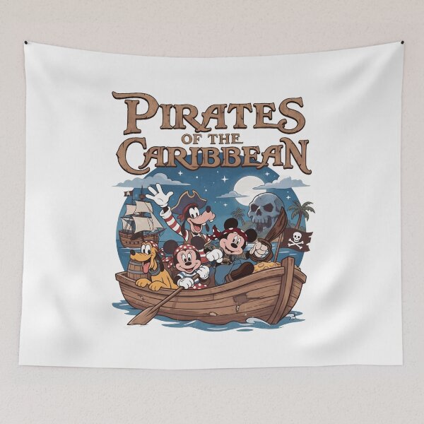 Item preview, Mickey & Friends Pirate Adventure Vintage Tee designed and sold by AnadalayWal.
