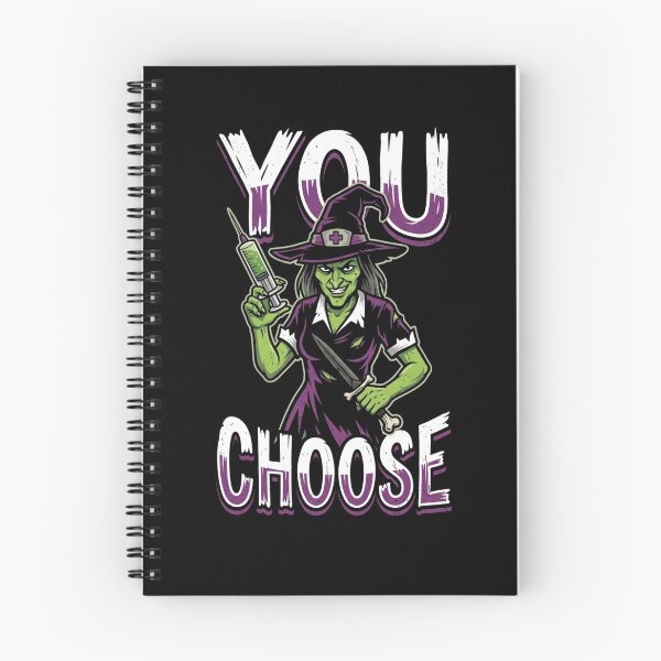 Item preview, Halloween Green Registered Nurse Funny You Choose Syringe and Bloody Knife Comic Style Nurse Design designed and sold by 519xdesign.