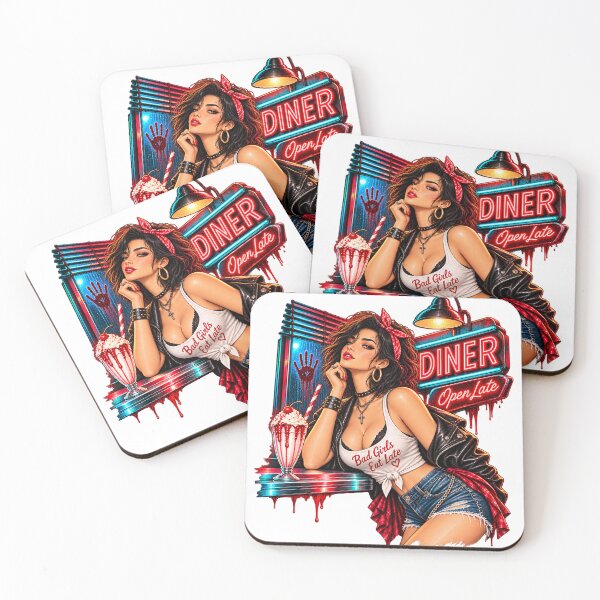 Item preview, Diner Horror - pin up girl designed and sold by Ghostwave Atelier.