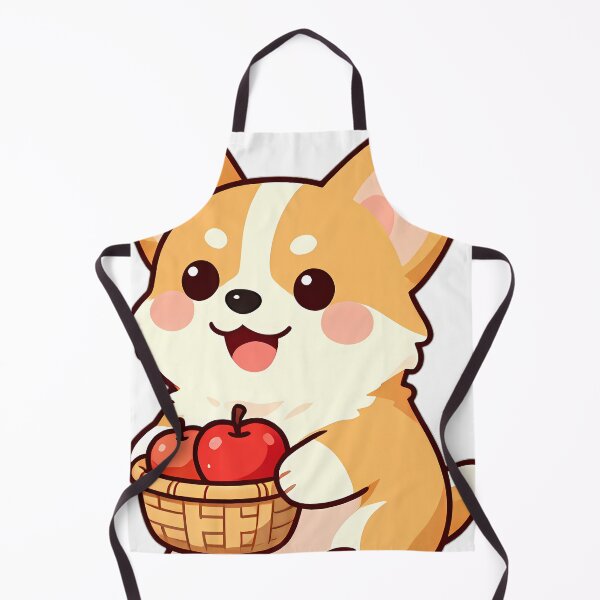 Item preview, Cute Corgi Puppy with Red Apple Basket Thanksgiving designed and sold by pumsquare.