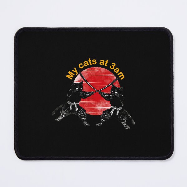 Item preview, Cats Ninjas Sword Fight 3am Rising Sun designed and sold by helencacu.