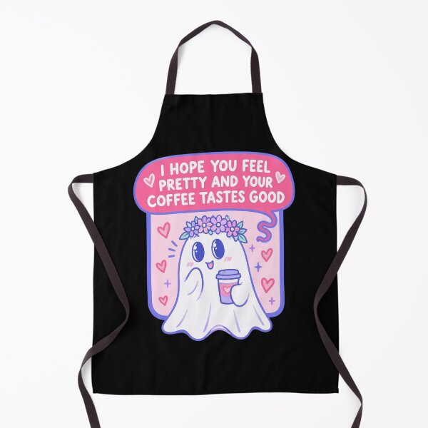 Item preview, Cute Ghost With Coffee Tastes Good Feel Pretty designed and sold by AzulAdams.