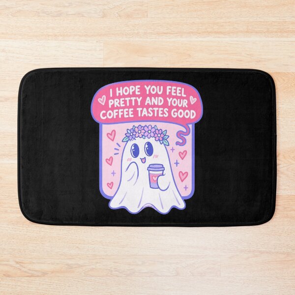 Item preview, Cute Ghost With Coffee Tastes Good Feel Pretty designed and sold by AzulAdams.