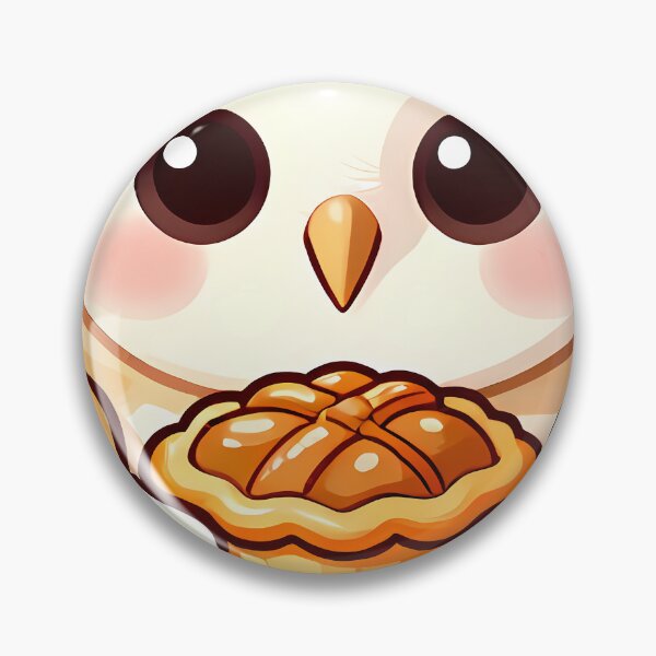Item preview, Cute Barn Owl with Pecan Pie Tart Thanksgiving Feast designed and sold by pumsquare.