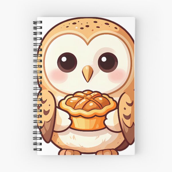 Item preview, Cute Barn Owl with Pecan Pie Tart Thanksgiving Feast designed and sold by pumsquare.