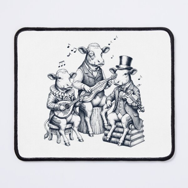 Item preview, Vintage Cow Music Instrument Animal Lover designed and sold by dian-rody-crest.
