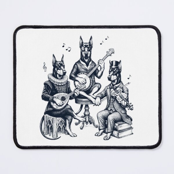 Item preview, Vintage Doberman Pinscher Music Instrument Dog Lover designed and sold by dian-rody-crest.