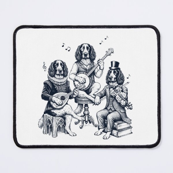 Item preview, Vintage English Springer Spaniel Music Instrument Dog Lover designed and sold by dian-rody-crest.