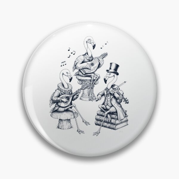 Item preview, Vintage Flamingo Music Instrument Animal Lover designed and sold by dian-rody-crest.