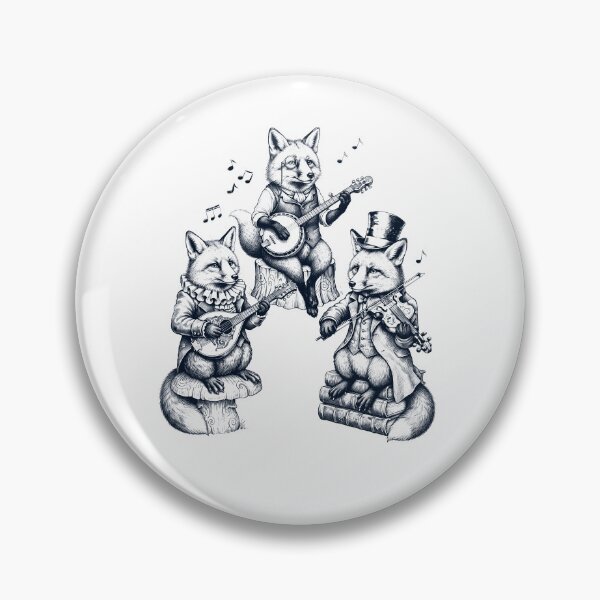 Item preview, Vintage Fox Music Instrument Animal Lover designed and sold by dian-rody-crest.