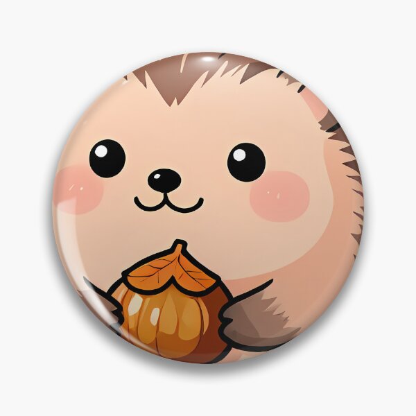 Item preview, Cute Hedgehog with Roasted Chestnut Thanksgiving Feast designed and sold by pumsquare.